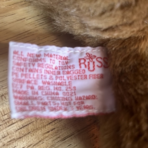 Vintage Russ Berrie Cookie Peppermint Candy Gingerbread Bear Retired~ - Picture 4 of 17